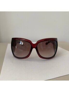 Vintage Gucci GG 2961/S Burgundy Red Oversized Sunglasses 63x14 Made in Italy